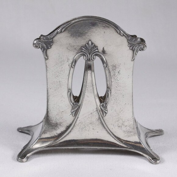 Antique Jugendstil WMF letter holder, vintage distressed Oxidized finish - Picture 1 of 10